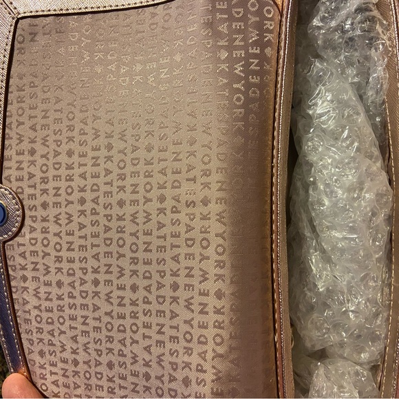 NWT Kate Spade ♠️ Greer Crossbody Rose Gold Saffiano Leather - Picture 8 of 13
